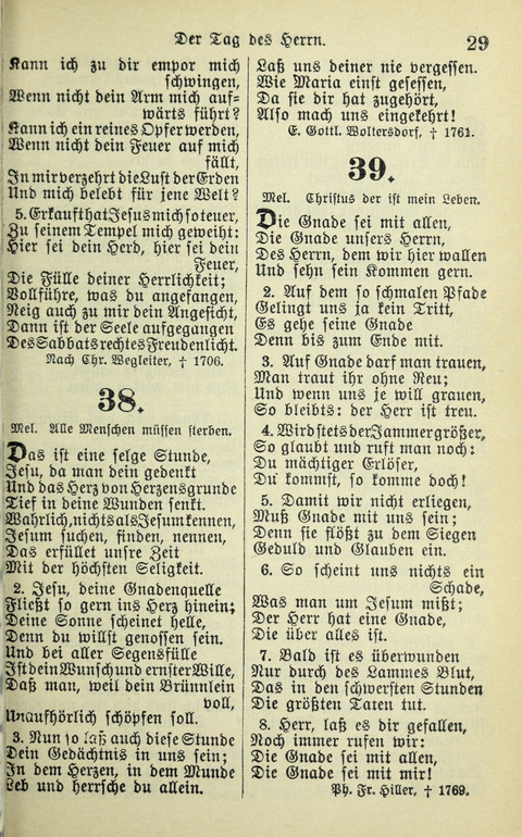 Evangelisches Gesangbuch. Nach Zustimmung der Provinszialsznode vom Jahre 1884 zur Einfürung in der Provinz Brandenburg mit Genehmigung des Evangelischen Oberkirchenrats page 29