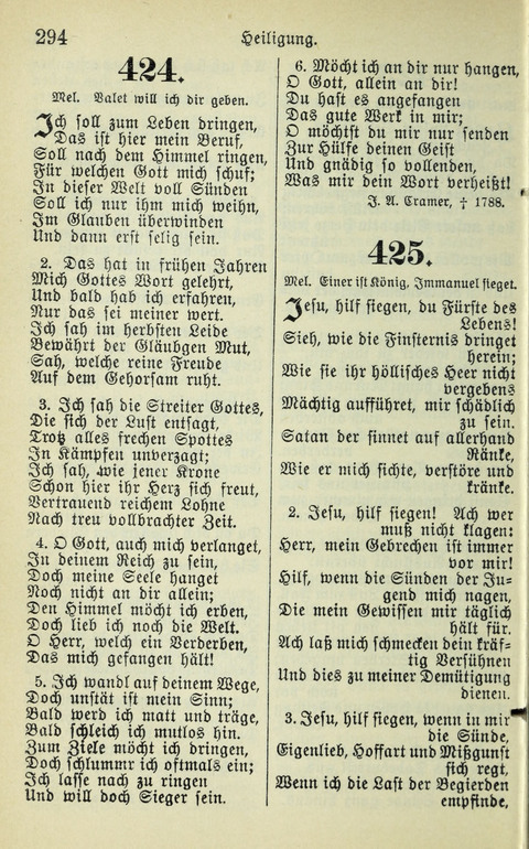 Evangelisches Gesangbuch. Nach Zustimmung der Provinszialsznode vom Jahre 1884 zur Einfürung in der Provinz Brandenburg mit Genehmigung des Evangelischen Oberkirchenrats page 296