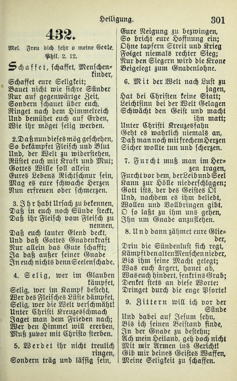 Evangelisches Gesangbuch. Nach Zustimmung der Provinszialsznode vom Jahre 1884 zur Einfürung in der Provinz Brandenburg mit Genehmigung des Evangelischen Oberkirchenrats page 303