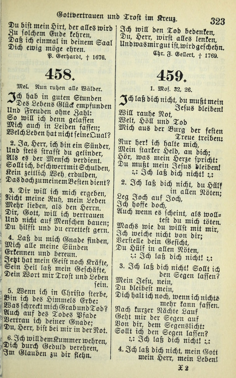 Evangelisches Gesangbuch. Nach Zustimmung der Provinszialsznode vom Jahre 1884 zur Einfürung in der Provinz Brandenburg mit Genehmigung des Evangelischen Oberkirchenrats page 325