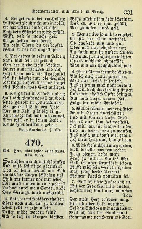 Evangelisches Gesangbuch. Nach Zustimmung der Provinszialsznode vom Jahre 1884 zur Einfürung in der Provinz Brandenburg mit Genehmigung des Evangelischen Oberkirchenrats page 333