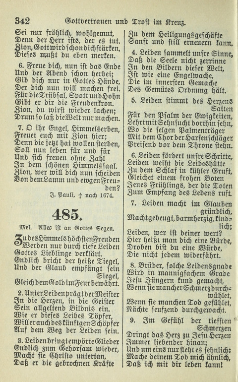 Evangelisches Gesangbuch. Nach Zustimmung der Provinszialsznode vom Jahre 1884 zur Einfürung in der Provinz Brandenburg mit Genehmigung des Evangelischen Oberkirchenrats page 344