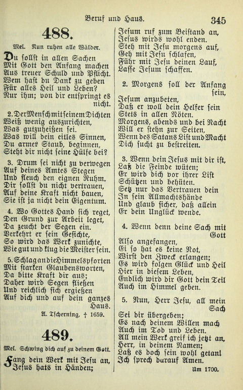 Evangelisches Gesangbuch. Nach Zustimmung der Provinszialsznode vom Jahre 1884 zur Einfürung in der Provinz Brandenburg mit Genehmigung des Evangelischen Oberkirchenrats page 347