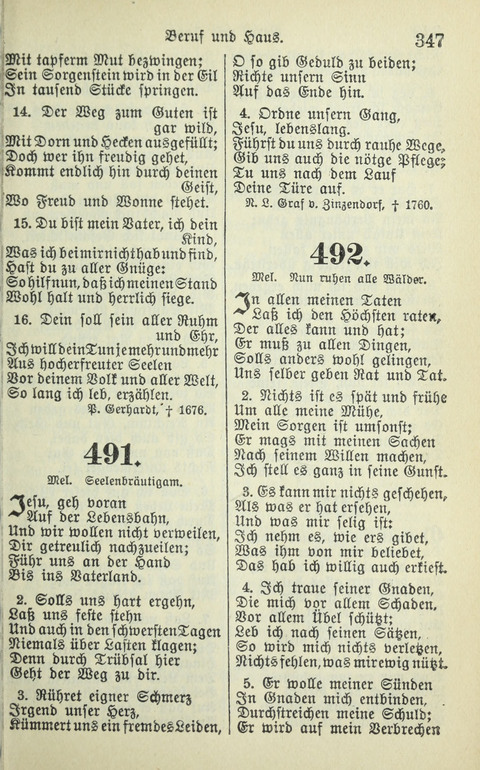 Evangelisches Gesangbuch. Nach Zustimmung der Provinszialsznode vom Jahre 1884 zur Einfürung in der Provinz Brandenburg mit Genehmigung des Evangelischen Oberkirchenrats page 349