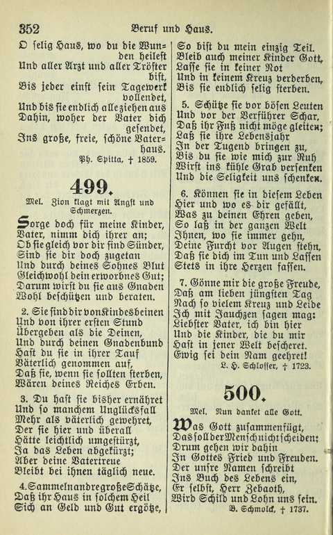 Evangelisches Gesangbuch. Nach Zustimmung der Provinszialsznode vom Jahre 1884 zur Einfürung in der Provinz Brandenburg mit Genehmigung des Evangelischen Oberkirchenrats page 354