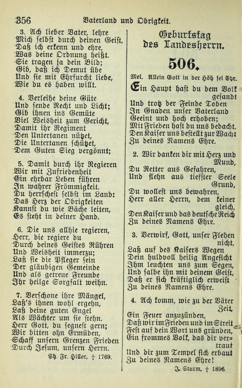 Evangelisches Gesangbuch. Nach Zustimmung der Provinszialsznode vom Jahre 1884 zur Einfürung in der Provinz Brandenburg mit Genehmigung des Evangelischen Oberkirchenrats page 358