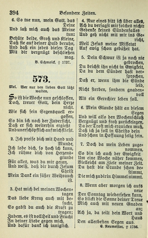 Evangelisches Gesangbuch. Nach Zustimmung der Provinszialsznode vom Jahre 1884 zur Einfürung in der Provinz Brandenburg mit Genehmigung des Evangelischen Oberkirchenrats page 396