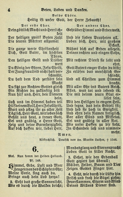 Evangelisches Gesangbuch. Nach Zustimmung der Provinszialsznode vom Jahre 1884 zur Einfürung in der Provinz Brandenburg mit Genehmigung des Evangelischen Oberkirchenrats page 4