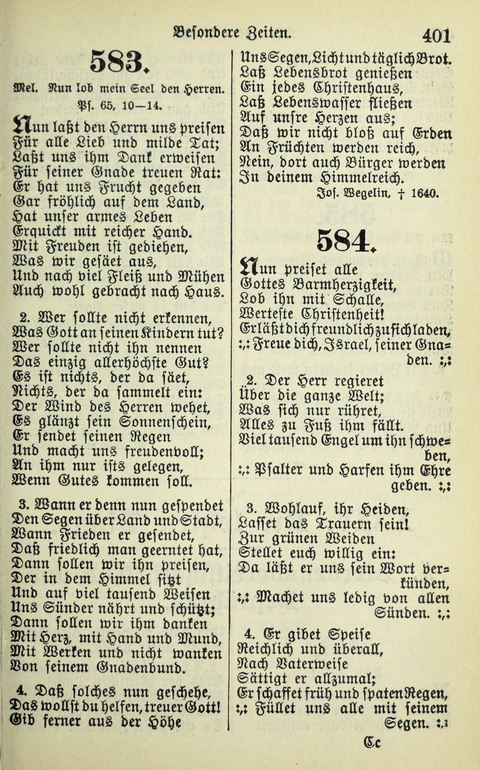 Evangelisches Gesangbuch. Nach Zustimmung der Provinszialsznode vom Jahre 1884 zur Einfürung in der Provinz Brandenburg mit Genehmigung des Evangelischen Oberkirchenrats page 403