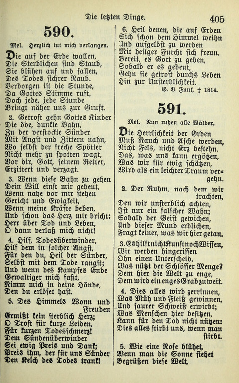 Evangelisches Gesangbuch. Nach Zustimmung der Provinszialsznode vom Jahre 1884 zur Einfürung in der Provinz Brandenburg mit Genehmigung des Evangelischen Oberkirchenrats page 407