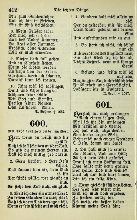 Evangelisches Gesangbuch. Nach Zustimmung der Provinszialsznode vom Jahre 1884 zur Einfürung in der Provinz Brandenburg mit Genehmigung des Evangelischen Oberkirchenrats page 414