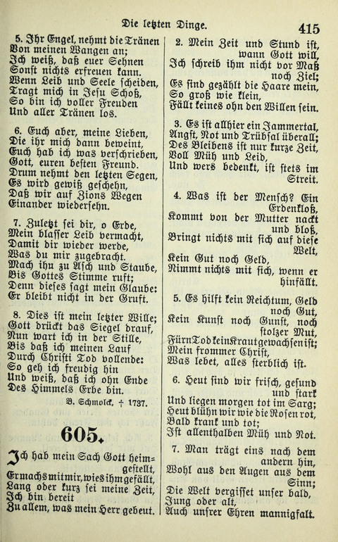 Evangelisches Gesangbuch. Nach Zustimmung der Provinszialsznode vom Jahre 1884 zur Einfürung in der Provinz Brandenburg mit Genehmigung des Evangelischen Oberkirchenrats page 417