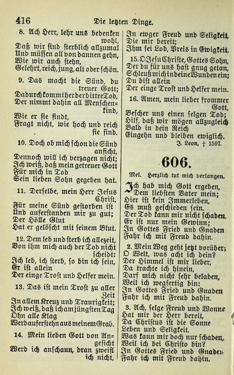 Evangelisches Gesangbuch. Nach Zustimmung der Provinszialsznode vom Jahre 1884 zur Einfürung in der Provinz Brandenburg mit Genehmigung des Evangelischen Oberkirchenrats page 418