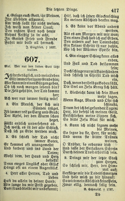 Evangelisches Gesangbuch. Nach Zustimmung der Provinszialsznode vom Jahre 1884 zur Einfürung in der Provinz Brandenburg mit Genehmigung des Evangelischen Oberkirchenrats page 419