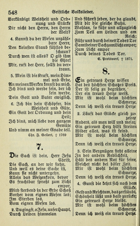 Evangelisches Gesangbuch. Nach Zustimmung der Provinszialsznode vom Jahre 1884 zur Einfürung in der Provinz Brandenburg mit Genehmigung des Evangelischen Oberkirchenrats page 550