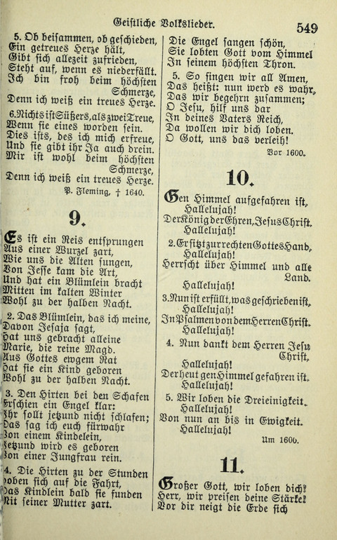 Evangelisches Gesangbuch. Nach Zustimmung der Provinszialsznode vom Jahre 1884 zur Einfürung in der Provinz Brandenburg mit Genehmigung des Evangelischen Oberkirchenrats page 551