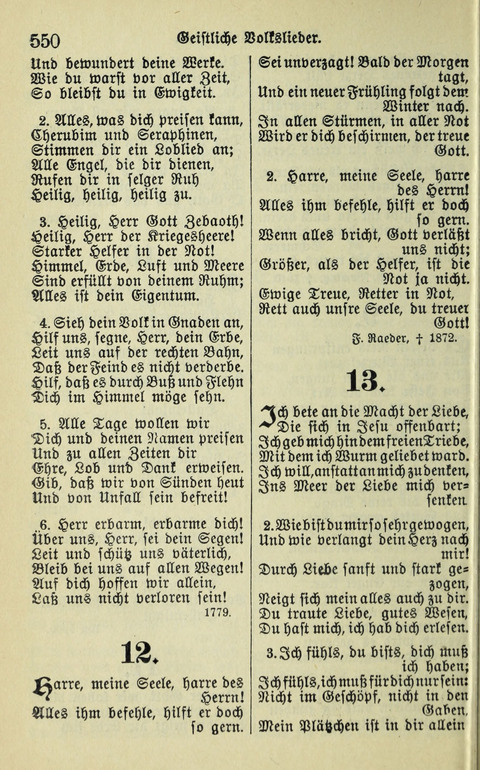 Evangelisches Gesangbuch. Nach Zustimmung der Provinszialsznode vom Jahre 1884 zur Einfürung in der Provinz Brandenburg mit Genehmigung des Evangelischen Oberkirchenrats page 552