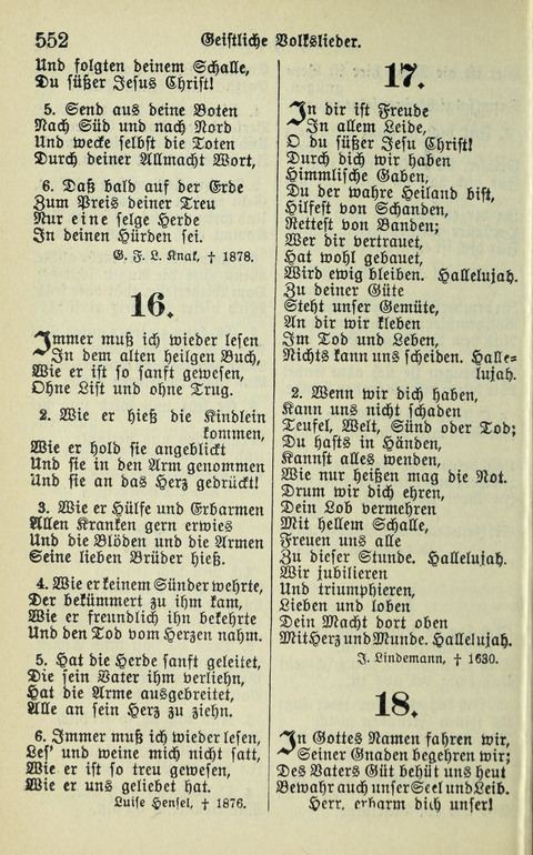 Evangelisches Gesangbuch. Nach Zustimmung der Provinszialsznode vom Jahre 1884 zur Einfürung in der Provinz Brandenburg mit Genehmigung des Evangelischen Oberkirchenrats page 554