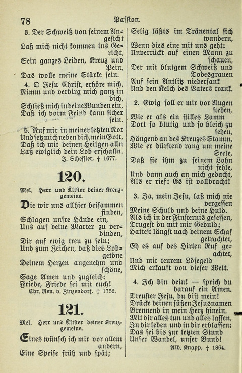 Evangelisches Gesangbuch. Nach Zustimmung der Provinszialsznode vom Jahre 1884 zur Einfürung in der Provinz Brandenburg mit Genehmigung des Evangelischen Oberkirchenrats page 78