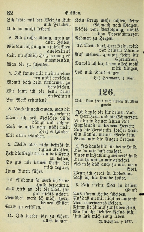 Evangelisches Gesangbuch. Nach Zustimmung der Provinszialsznode vom Jahre 1884 zur Einfürung in der Provinz Brandenburg mit Genehmigung des Evangelischen Oberkirchenrats page 82