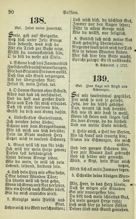 Evangelisches Gesangbuch. Nach Zustimmung der Provinszialsznode vom Jahre 1884 zur Einfürung in der Provinz Brandenburg mit Genehmigung des Evangelischen Oberkirchenrats page 90