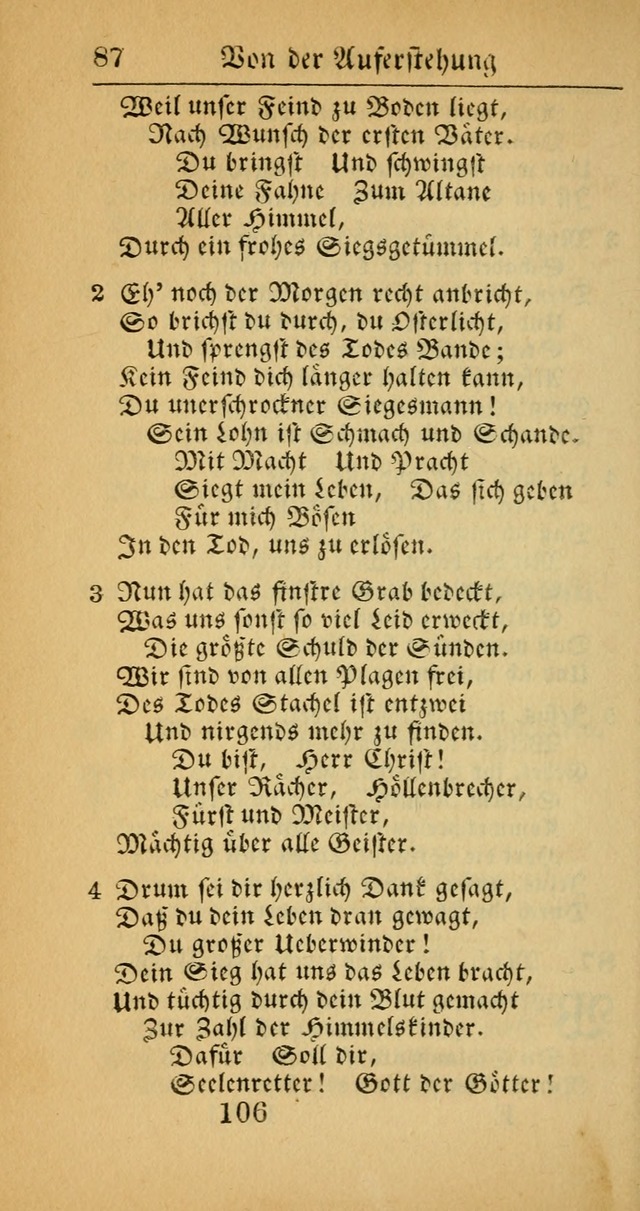 Evangelisches Gesangbuch: oder eine sammlung geistreicher lieder zum gebrauch der Evangelischen Gemeinscaft und aller heilsuchenden seelen  (4th und verb. Aufl.) page 108