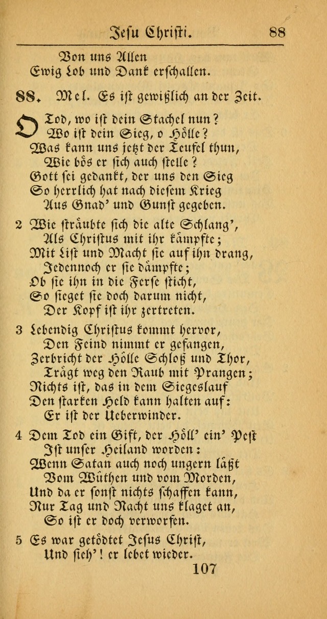 Evangelisches Gesangbuch: oder eine sammlung geistreicher lieder zum gebrauch der Evangelischen Gemeinscaft und aller heilsuchenden seelen  (4th und verb. Aufl.) page 109