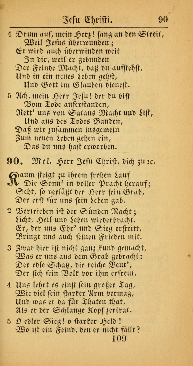 Evangelisches Gesangbuch: oder eine sammlung geistreicher lieder zum gebrauch der Evangelischen Gemeinscaft und aller heilsuchenden seelen  (4th und verb. Aufl.) page 111