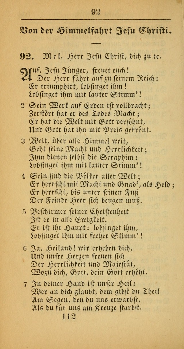 Evangelisches Gesangbuch: oder eine sammlung geistreicher lieder zum gebrauch der Evangelischen Gemeinscaft und aller heilsuchenden seelen  (4th und verb. Aufl.) page 114