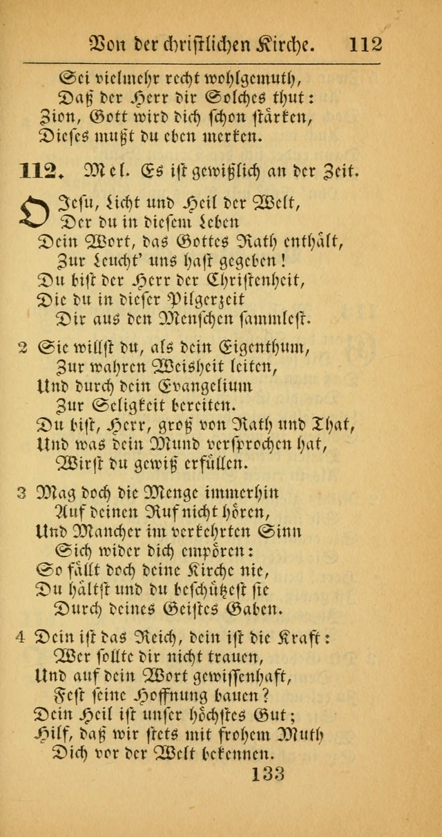 Evangelisches Gesangbuch: oder eine sammlung geistreicher lieder zum gebrauch der Evangelischen Gemeinscaft und aller heilsuchenden seelen  (4th und verb. Aufl.) page 135