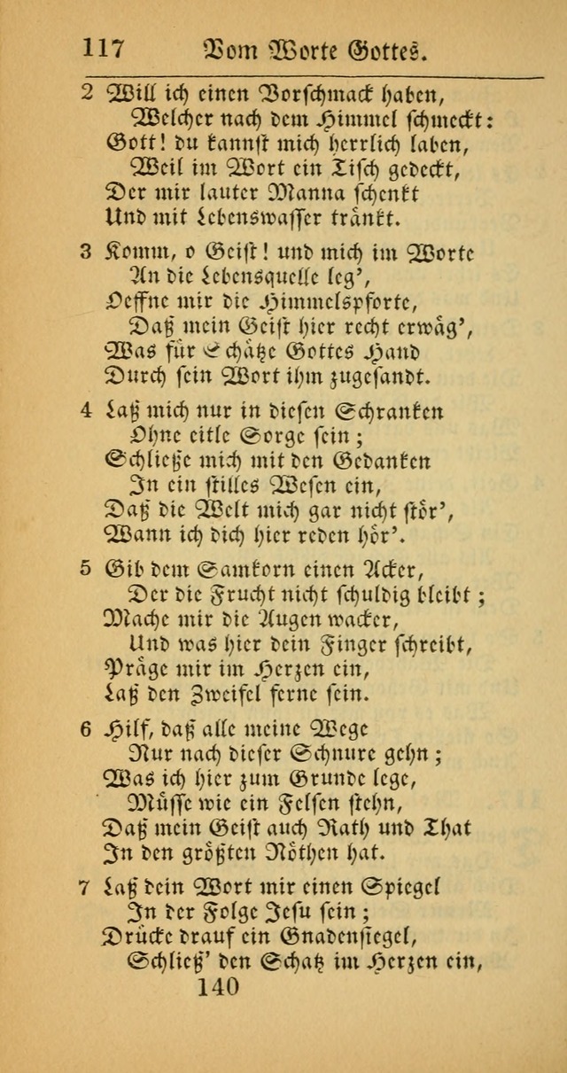 Evangelisches Gesangbuch: oder eine sammlung geistreicher lieder zum gebrauch der Evangelischen Gemeinscaft und aller heilsuchenden seelen  (4th und verb. Aufl.) page 142