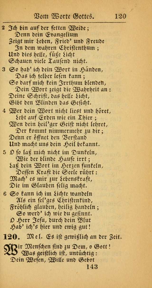 Evangelisches Gesangbuch: oder eine sammlung geistreicher lieder zum gebrauch der Evangelischen Gemeinscaft und aller heilsuchenden seelen  (4th und verb. Aufl.) page 145