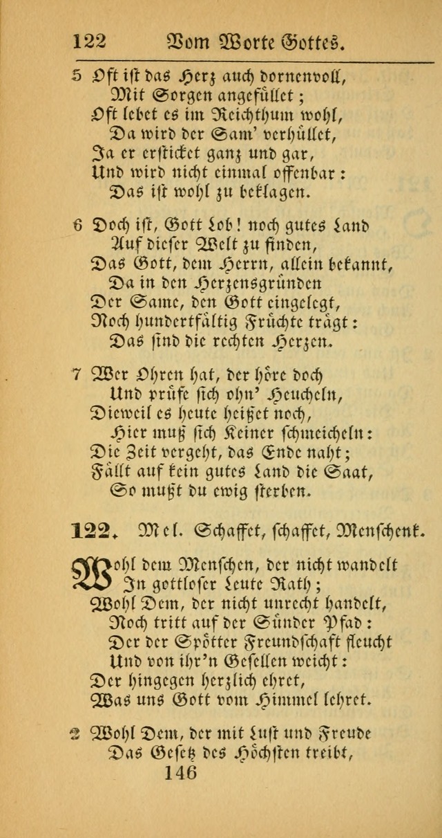 Evangelisches Gesangbuch: oder eine sammlung geistreicher lieder zum gebrauch der Evangelischen Gemeinscaft und aller heilsuchenden seelen  (4th und verb. Aufl.) page 148