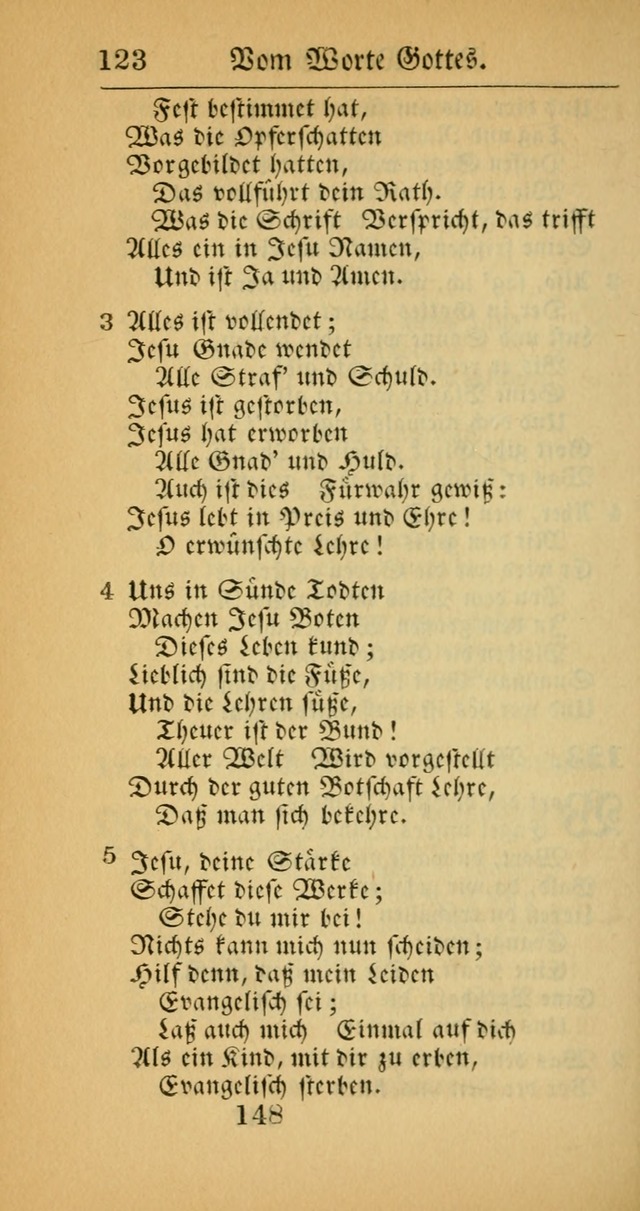 Evangelisches Gesangbuch: oder eine sammlung geistreicher lieder zum gebrauch der Evangelischen Gemeinscaft und aller heilsuchenden seelen  (4th und verb. Aufl.) page 150