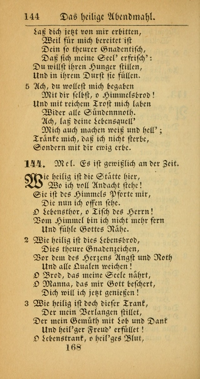 Evangelisches Gesangbuch: oder eine sammlung geistreicher lieder zum gebrauch der Evangelischen Gemeinscaft und aller heilsuchenden seelen  (4th und verb. Aufl.) page 170