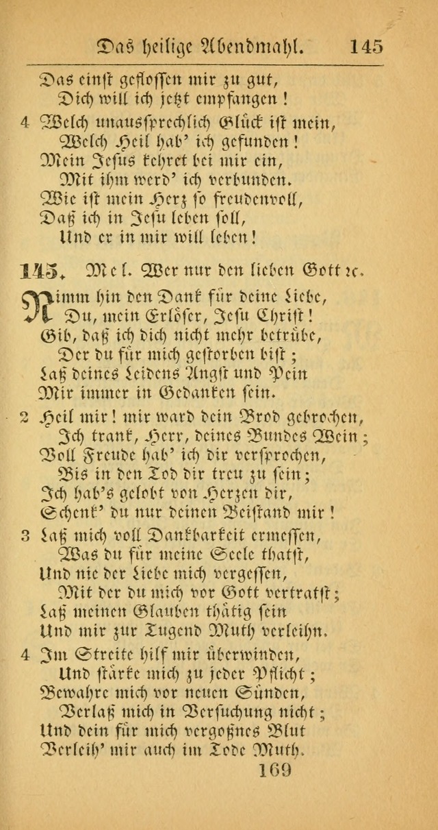 Evangelisches Gesangbuch: oder eine sammlung geistreicher lieder zum gebrauch der Evangelischen Gemeinscaft und aller heilsuchenden seelen  (4th und verb. Aufl.) page 171