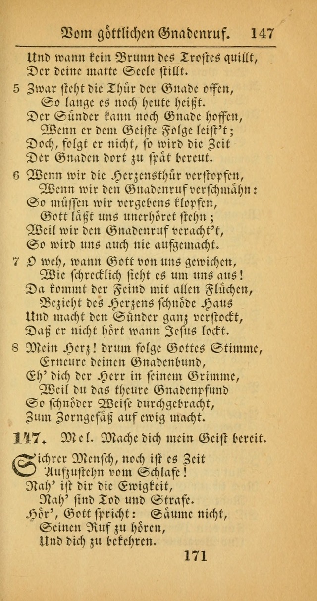 Evangelisches Gesangbuch: oder eine sammlung geistreicher lieder zum gebrauch der Evangelischen Gemeinscaft und aller heilsuchenden seelen  (4th und verb. Aufl.) page 173