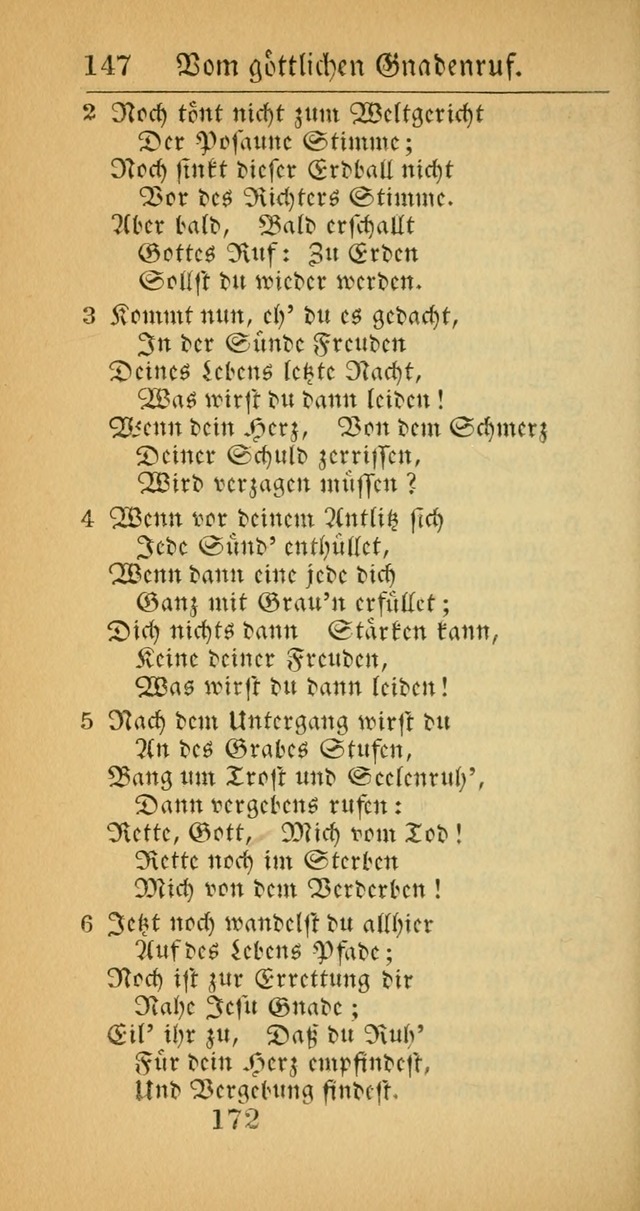 Evangelisches Gesangbuch: oder eine sammlung geistreicher lieder zum gebrauch der Evangelischen Gemeinscaft und aller heilsuchenden seelen  (4th und verb. Aufl.) page 174