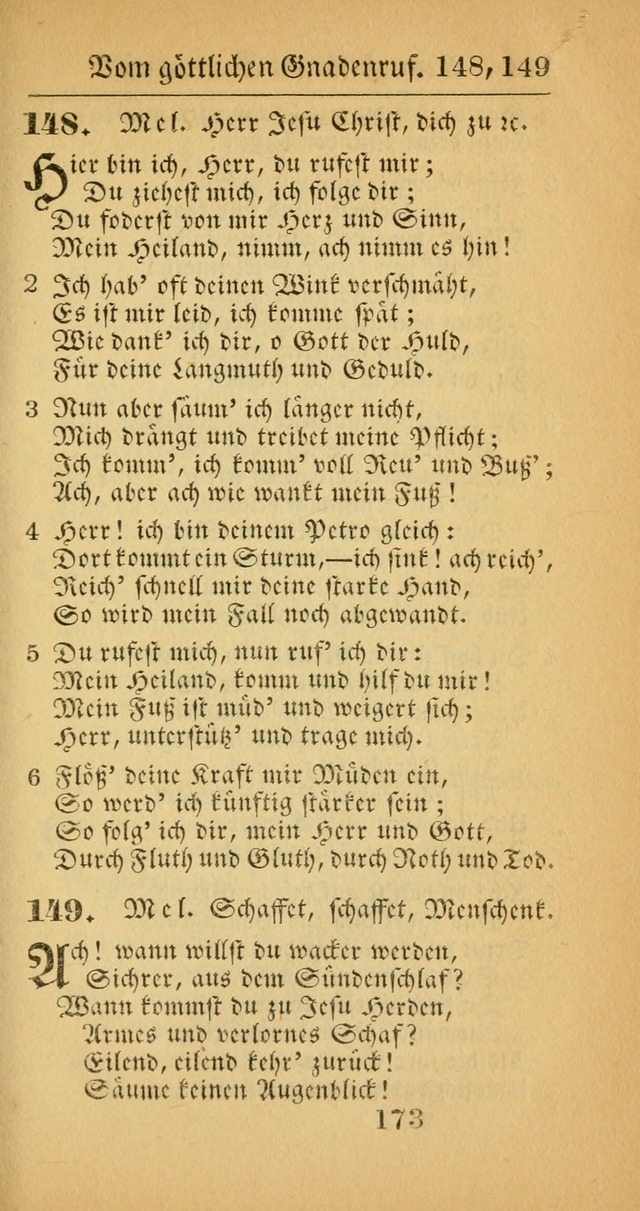 Evangelisches Gesangbuch: oder eine sammlung geistreicher lieder zum gebrauch der Evangelischen Gemeinscaft und aller heilsuchenden seelen  (4th und verb. Aufl.) page 175