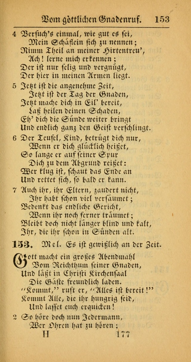 Evangelisches Gesangbuch: oder eine sammlung geistreicher lieder zum gebrauch der Evangelischen Gemeinscaft und aller heilsuchenden seelen  (4th und verb. Aufl.) page 179