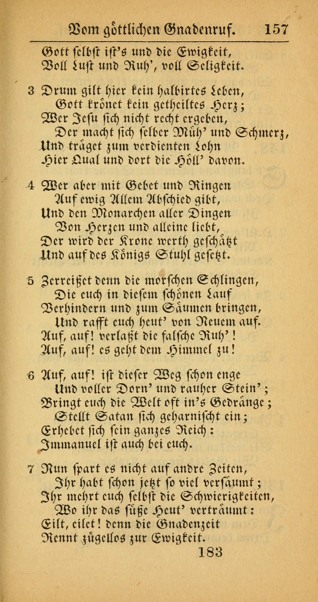 Evangelisches Gesangbuch: oder eine sammlung geistreicher lieder zum gebrauch der Evangelischen Gemeinscaft und aller heilsuchenden seelen  (4th und verb. Aufl.) page 185