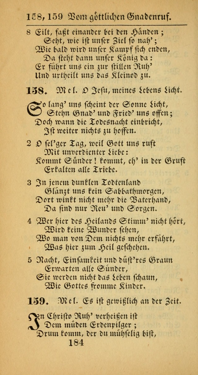 Evangelisches Gesangbuch: oder eine sammlung geistreicher lieder zum gebrauch der Evangelischen Gemeinscaft und aller heilsuchenden seelen  (4th und verb. Aufl.) page 186