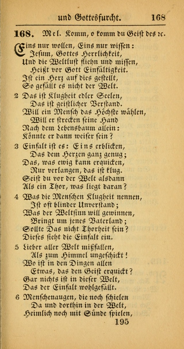 Evangelisches Gesangbuch: oder eine sammlung geistreicher lieder zum gebrauch der Evangelischen Gemeinscaft und aller heilsuchenden seelen  (4th und verb. Aufl.) page 197