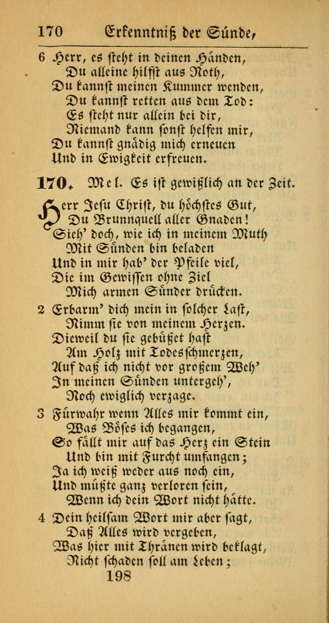 Evangelisches Gesangbuch: oder eine sammlung geistreicher lieder zum gebrauch der Evangelischen Gemeinscaft und aller heilsuchenden seelen  (4th und verb. Aufl.) page 200