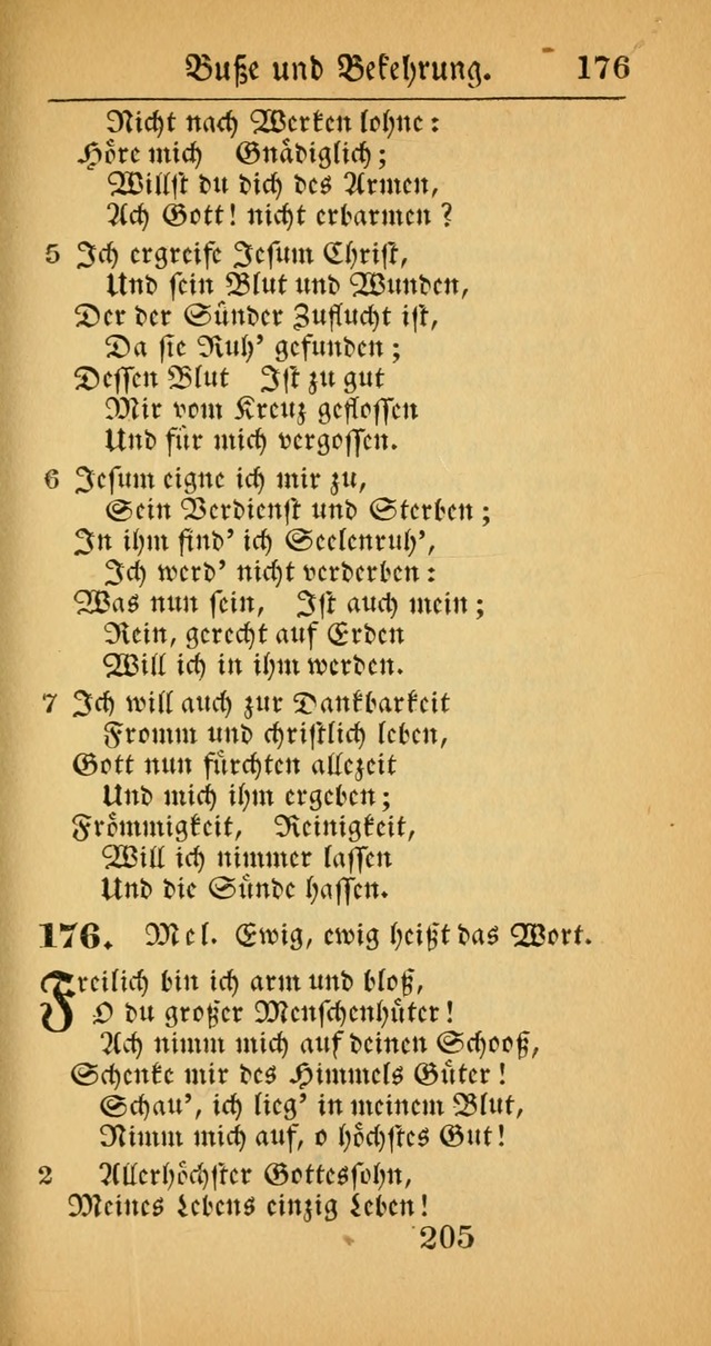 Evangelisches Gesangbuch: oder eine sammlung geistreicher lieder zum gebrauch der Evangelischen Gemeinscaft und aller heilsuchenden seelen  (4th und verb. Aufl.) page 207