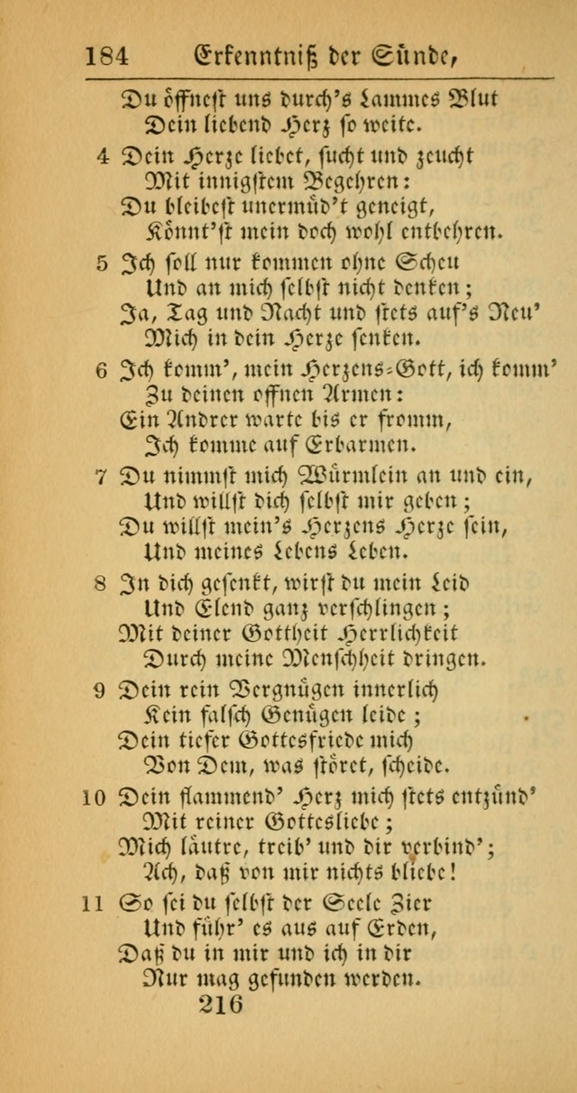 Evangelisches Gesangbuch: oder eine sammlung geistreicher lieder zum gebrauch der Evangelischen Gemeinscaft und aller heilsuchenden seelen  (4th und verb. Aufl.) page 218