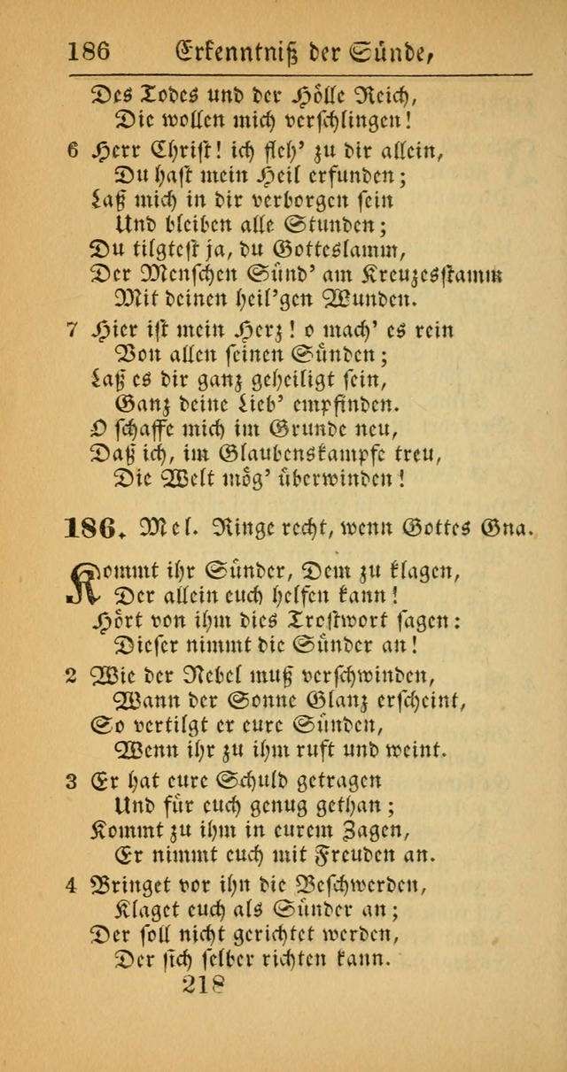 Evangelisches Gesangbuch: oder eine sammlung geistreicher lieder zum gebrauch der Evangelischen Gemeinscaft und aller heilsuchenden seelen  (4th und verb. Aufl.) page 220