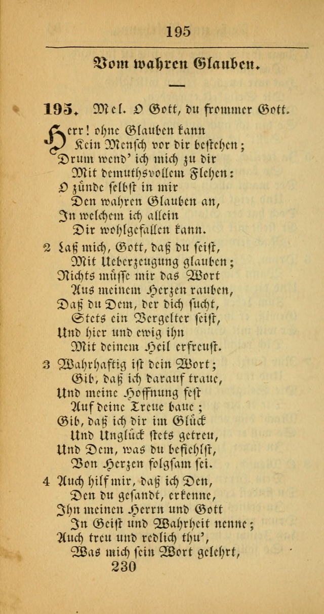 Evangelisches Gesangbuch: oder eine sammlung geistreicher lieder zum gebrauch der Evangelischen Gemeinscaft und aller heilsuchenden seelen  (4th und verb. Aufl.) page 232