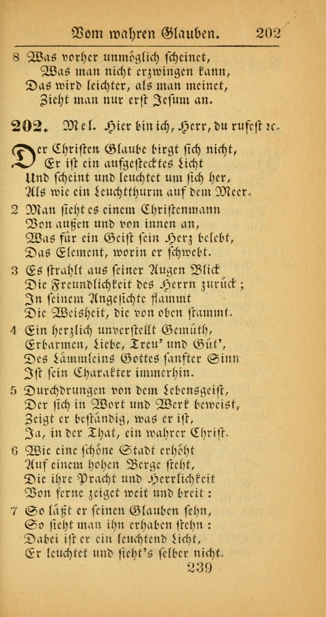 Evangelisches Gesangbuch: oder eine sammlung geistreicher lieder zum gebrauch der Evangelischen Gemeinscaft und aller heilsuchenden seelen  (4th und verb. Aufl.) page 241