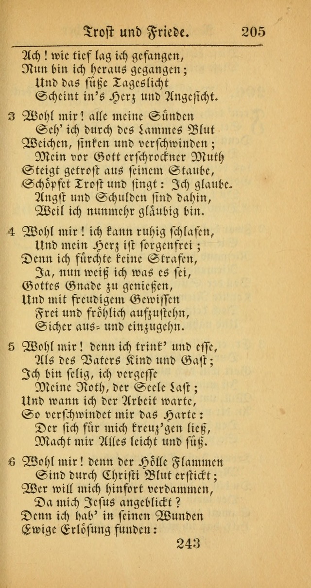 Evangelisches Gesangbuch: oder eine sammlung geistreicher lieder zum gebrauch der Evangelischen Gemeinscaft und aller heilsuchenden seelen  (4th und verb. Aufl.) page 245